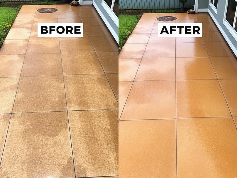 Before and after power washing transformation 1 by OK Best Power Washing in Tulsa, OK