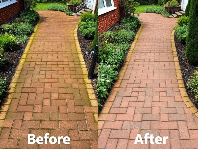 Before and after power washing transformation 3 by OK Best Power Washing in Tulsa, OK