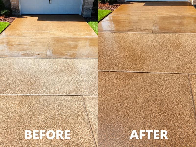 Professional concrete cleaning in Tulsa, OK by OK Best Power Washing
