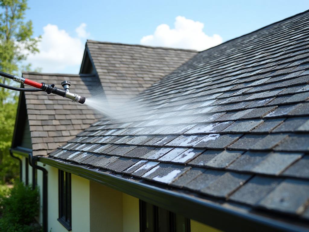 Professional roof soft washing in Tulsa, OK by OK Best Power Washing